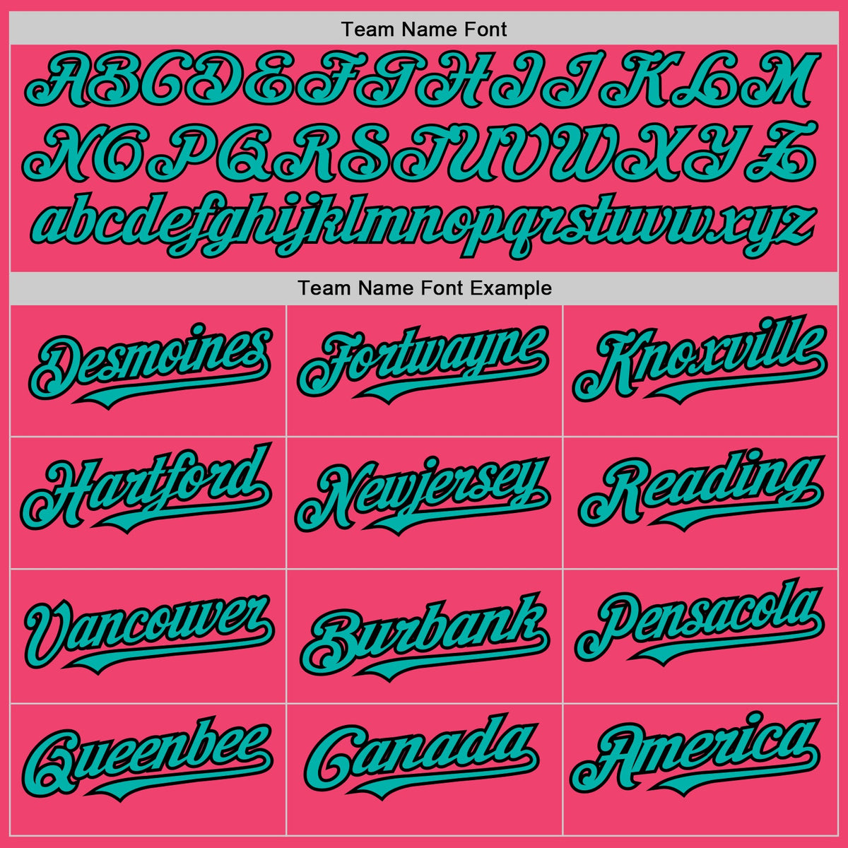 Custom Neon Pink Pinstripe Aqua-Black Authentic Fade Fashion Baseball Jersey