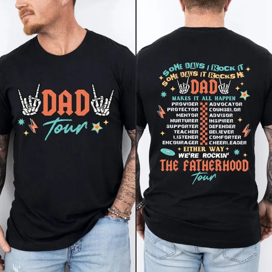 Fatherhood Tour Shirt, Father's Day Shirt, Dad Shirt, B3st Dad Ever Shirt, Dad Life Shirt, Father&#39;s Day Gift, papa shirt, Funny Dad Shirt
