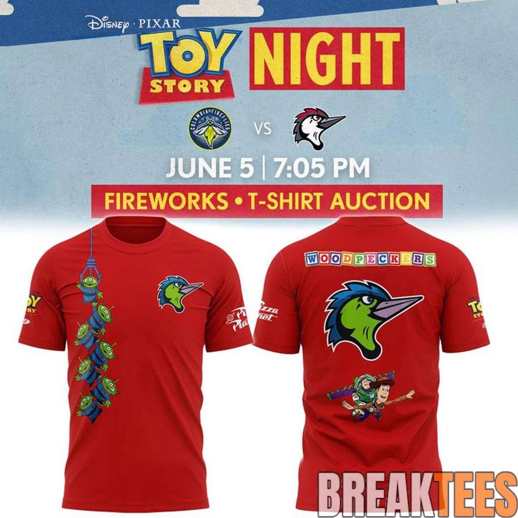 Fayetteville Woodpeckers x Toy Story Night 2026 Shirt