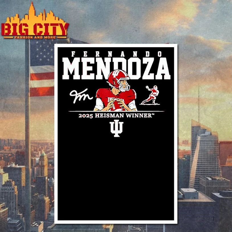 Fernando Mendoza 2025 Heisman Winner signature shirt
