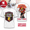 Ferris State Bulldogs Ncaa Division Ii Champions 2025 Two Sided Shirt