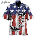 Fishing American Basic Style Hawaiian Shirt And Shorts