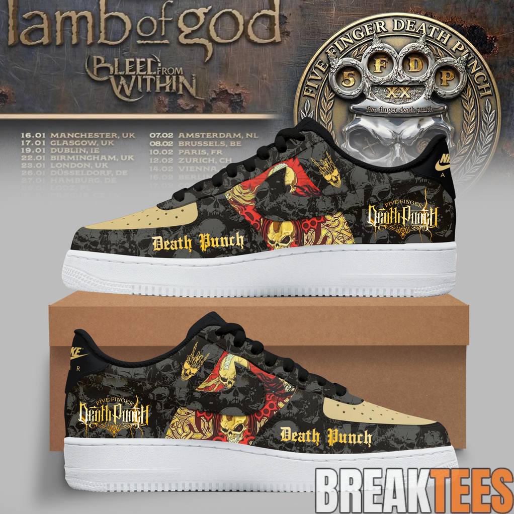 Five Finger Death Punch Skull Riot Air Force 1 Sneaker