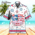 Flamingo America Independence Day Star Hawaiian Shirt