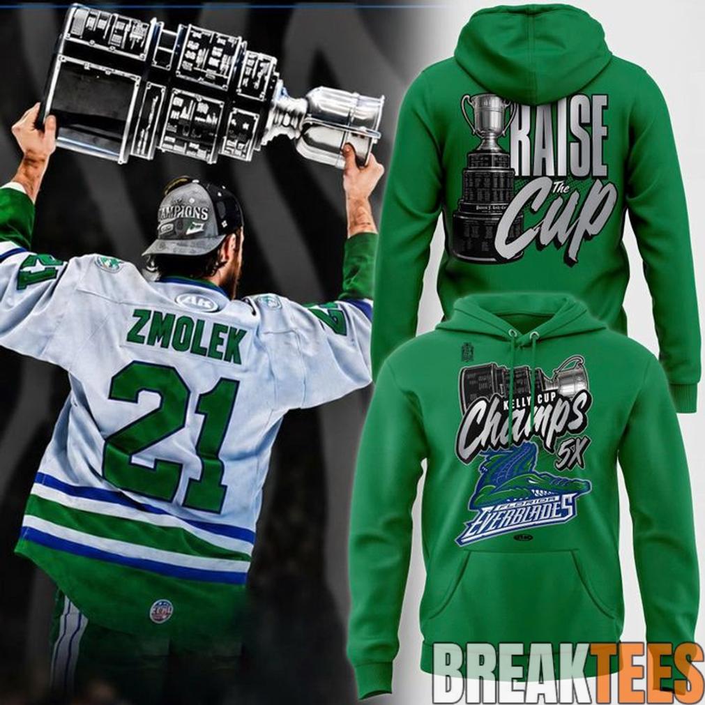 Florida Everblades Kelly Cup Champions 5X Championship Hoodie