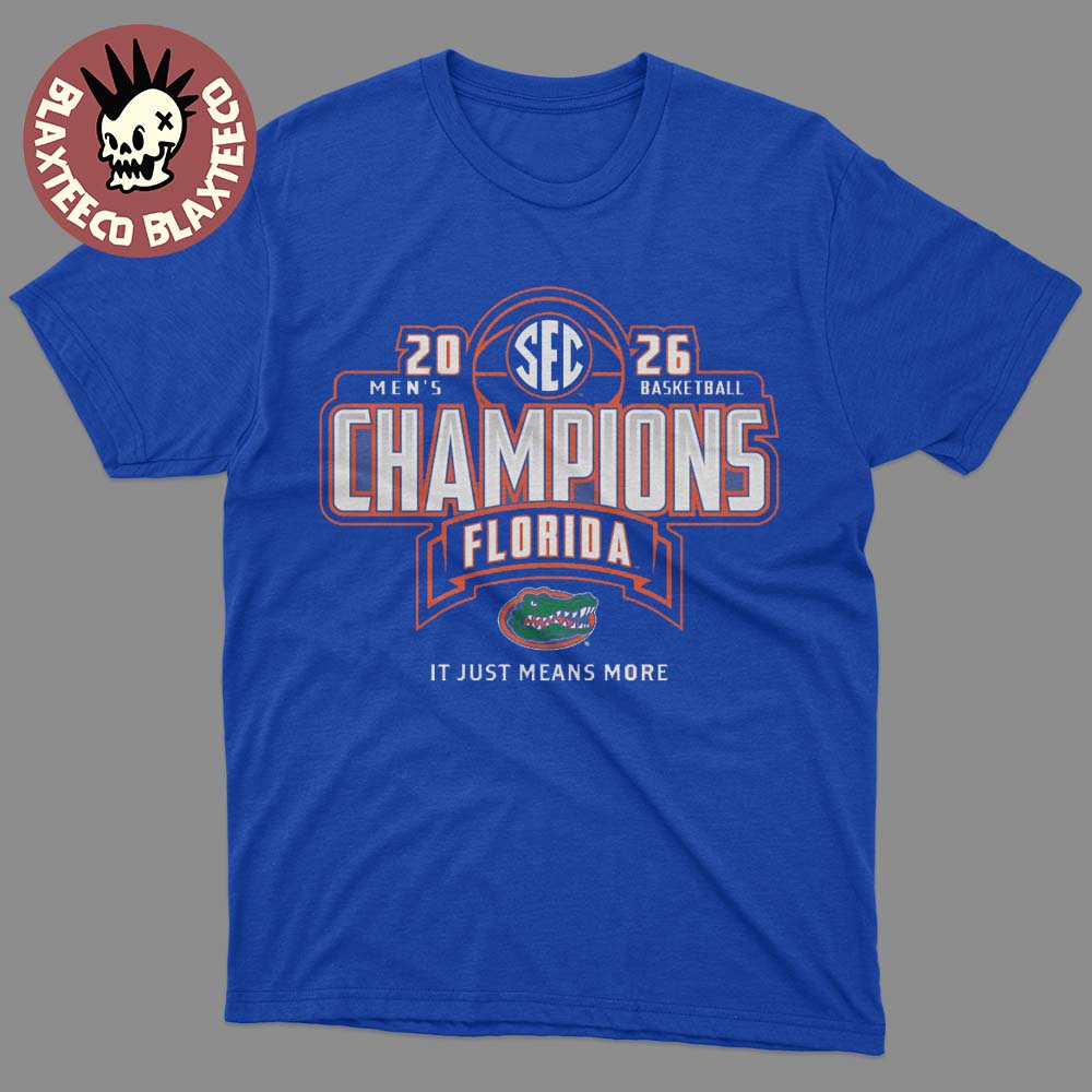 Florida Gators Men’s Basketball 2026 SEC Southeastern Conference Regular Season Champions Locker Room T-Shirt