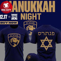Florida Panthers Hanukkah Night 2025 Holiday Two Sided Shirt
