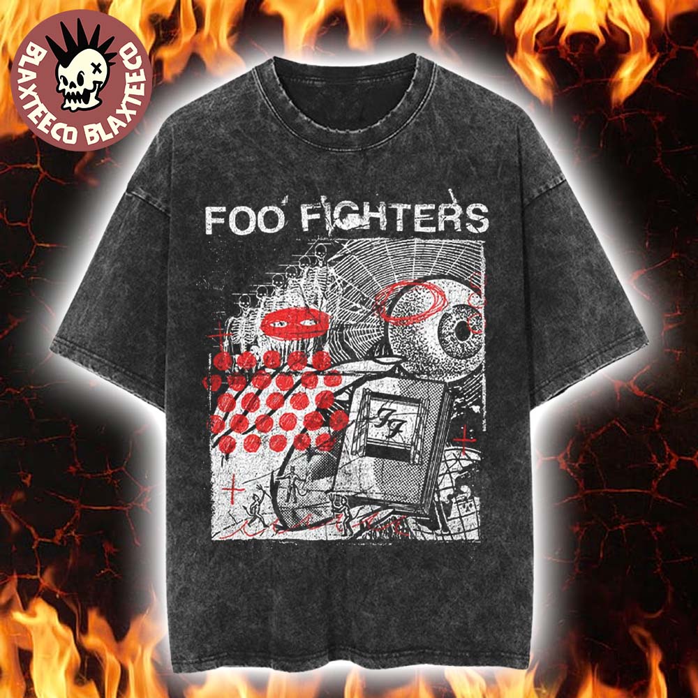 Foo Fighters Your Favorite Toy Album Merch Vintage Mineral Wash Tee