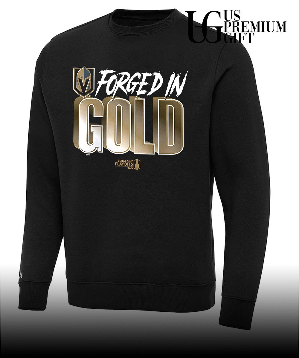 Forged in Gold Vegas Golden Knights 2026 NHL Playoff slogan shirt
