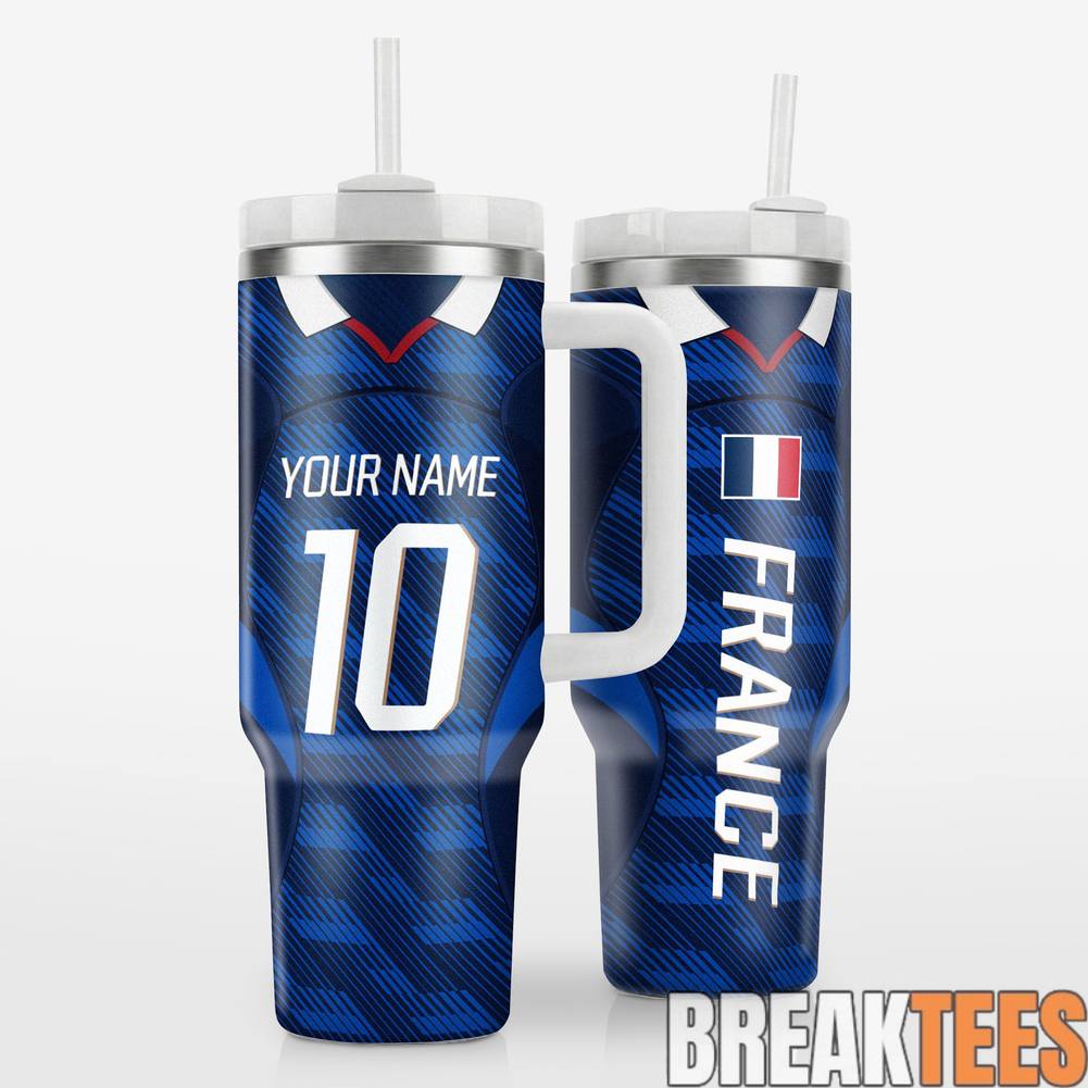 France Jersey Design WC26 Custom Tumbler
