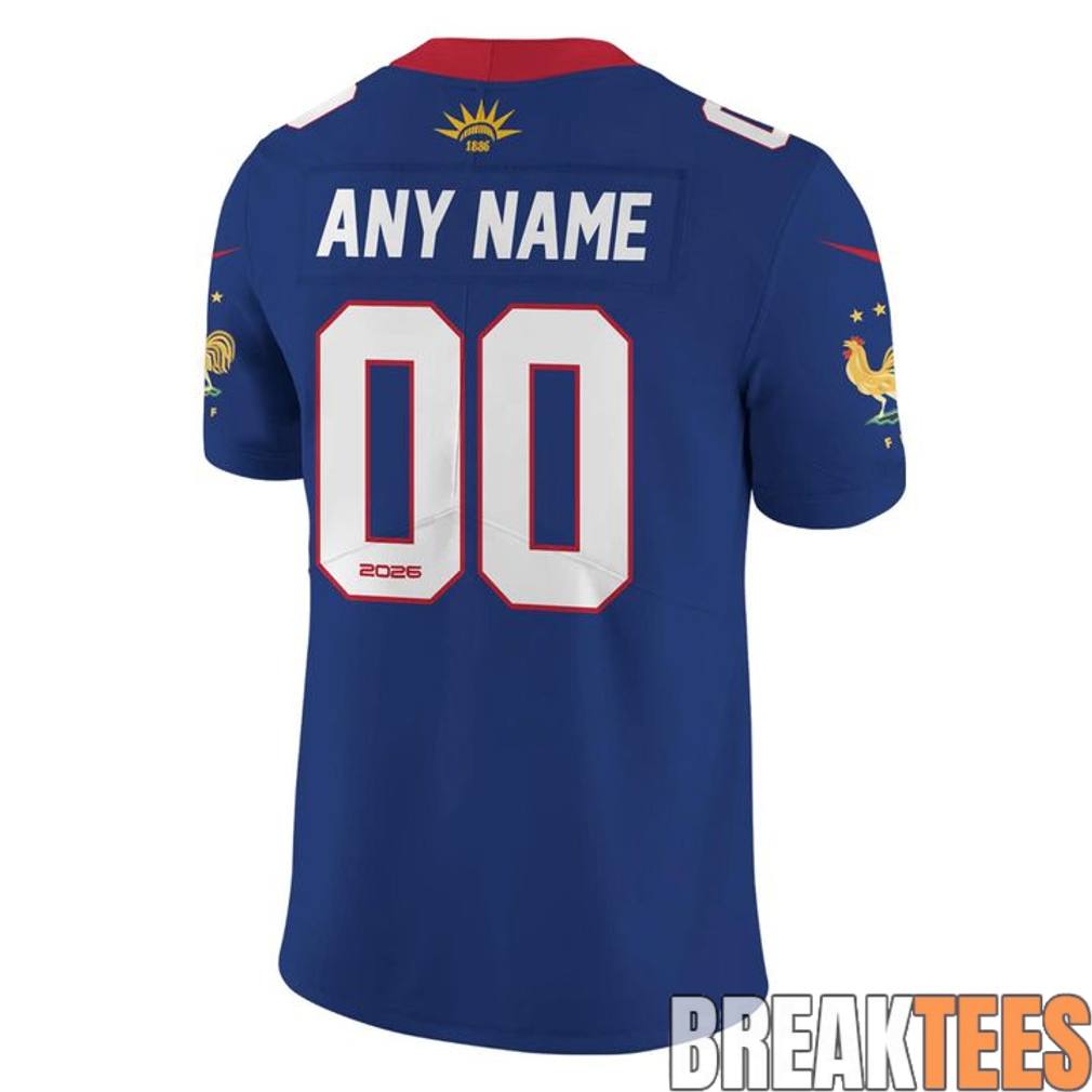 France National Team x NFL Road Custom Football Jersey