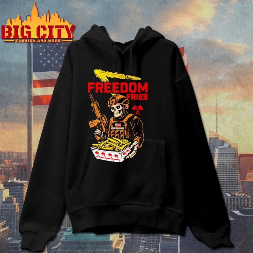 Freedom Fries Soldier Skull shirt