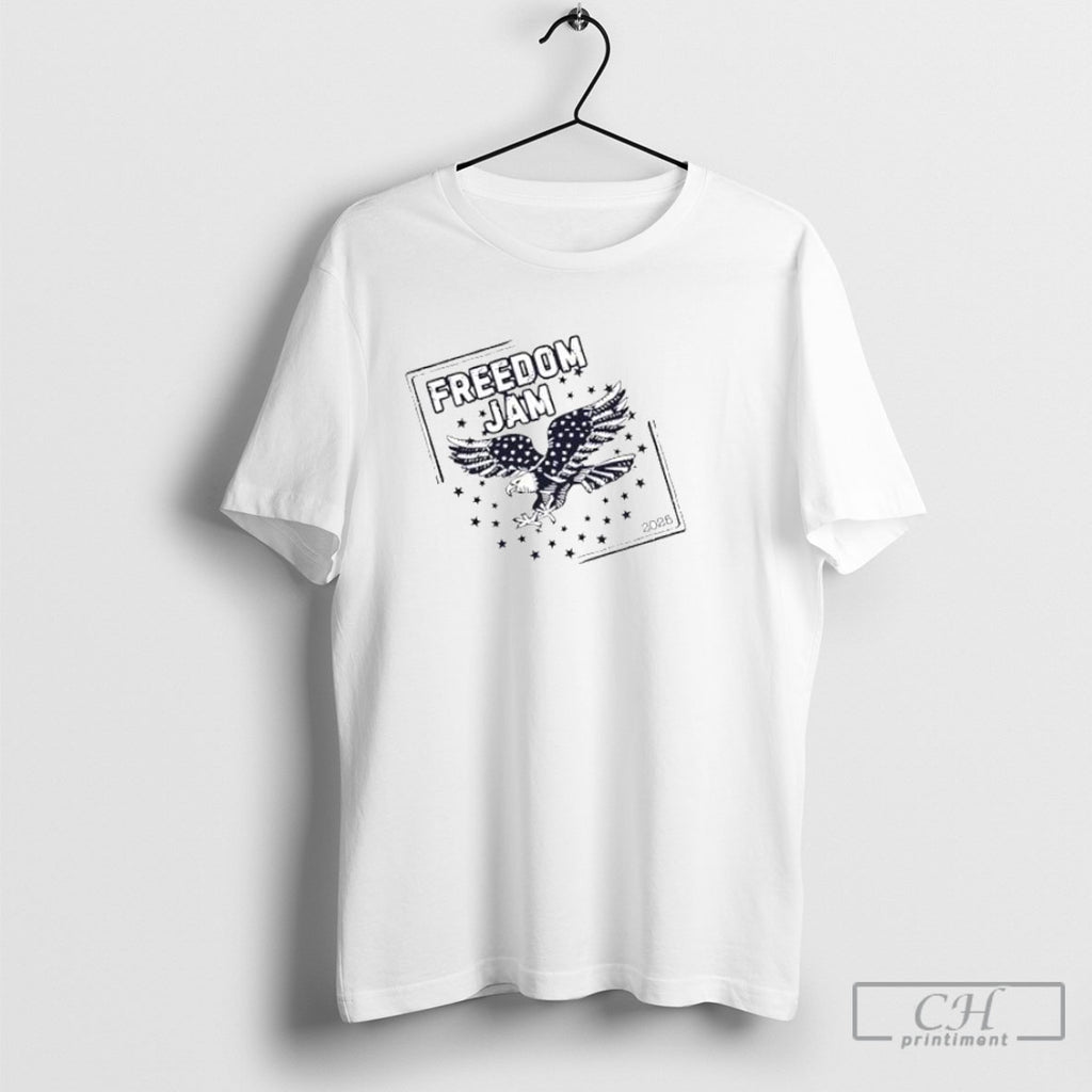 Freedom Jam 2026 American Eagle Flag Posters White Shirt