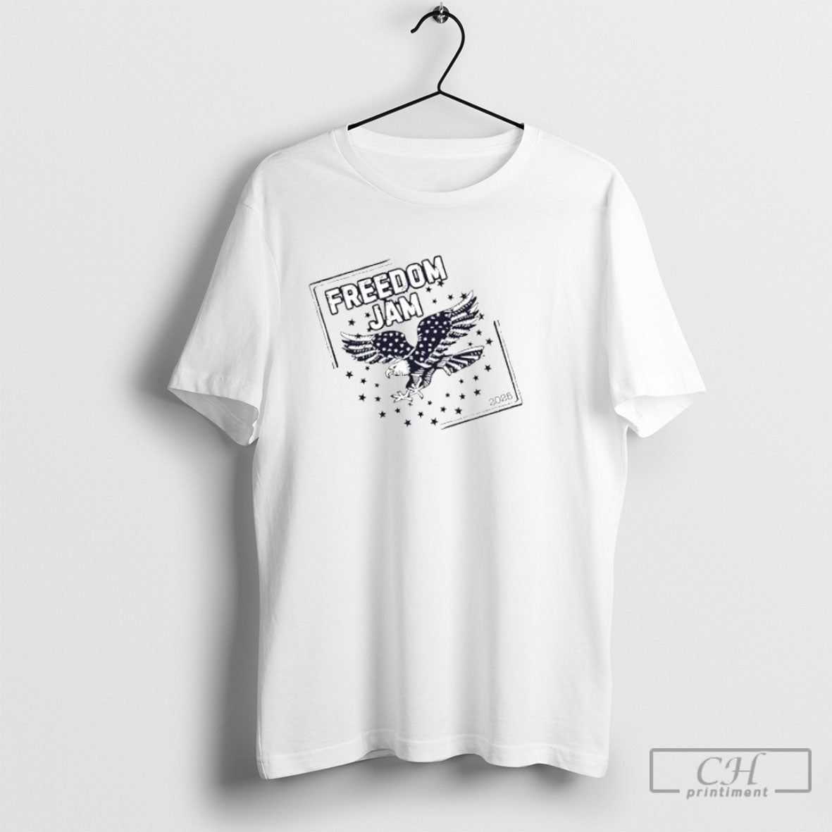 Freedom Jam 2026 American Eagle Flag Posters White Shirt