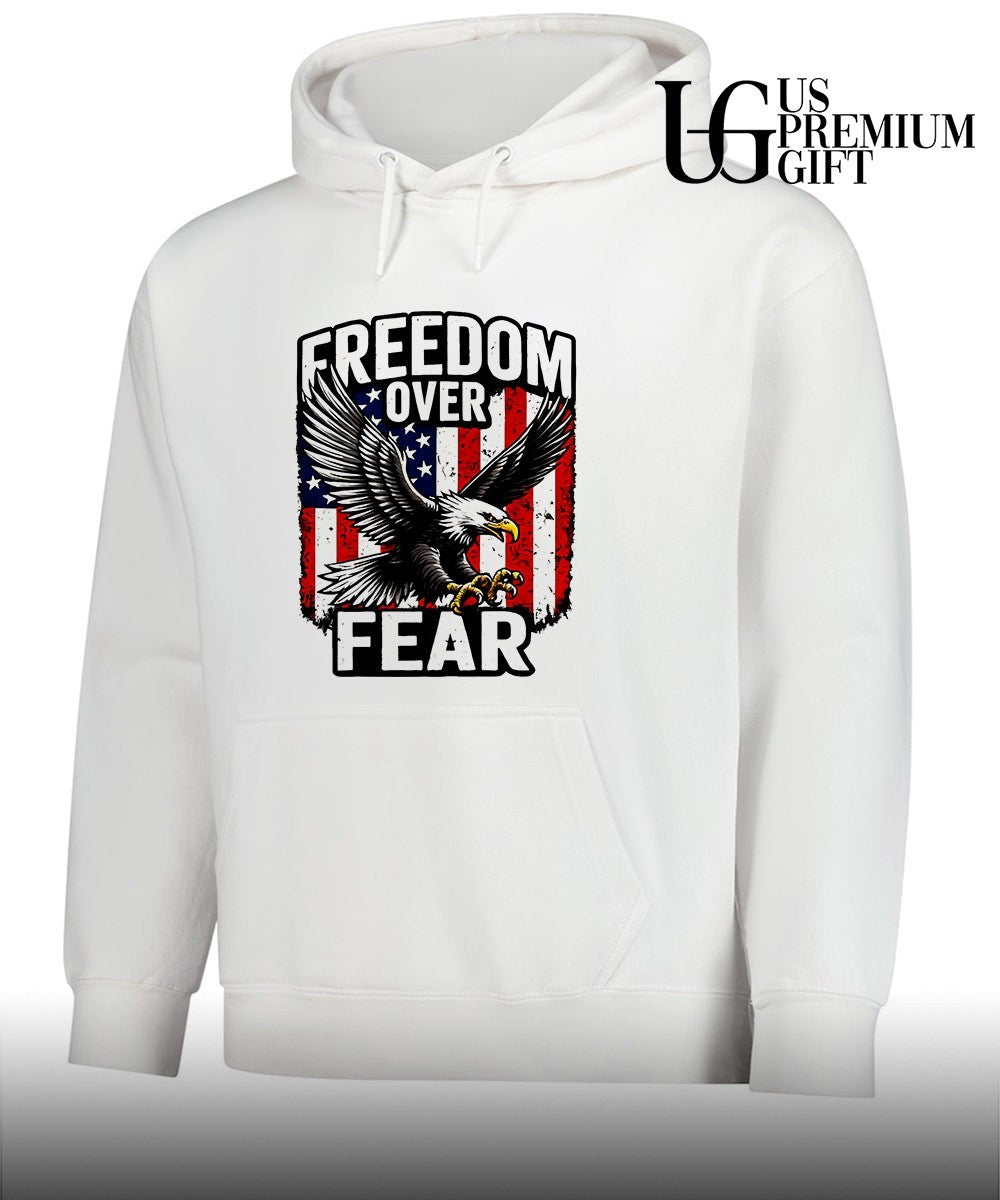 Freedom Over Fear Bald Eagle Patriotic shirt