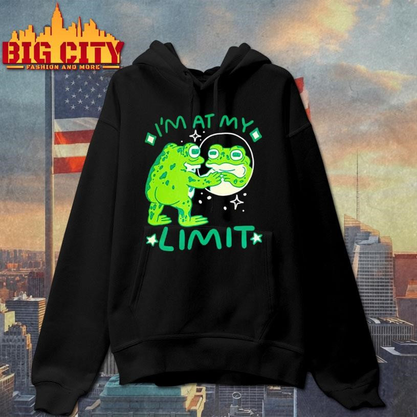 Frog I’m at my limit cartoon shirt