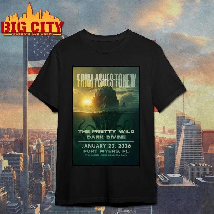 From Ashes To New Jan 23 2026 The Ranch Concert Hall And Saloon In Fort Myers FL Poster shirt