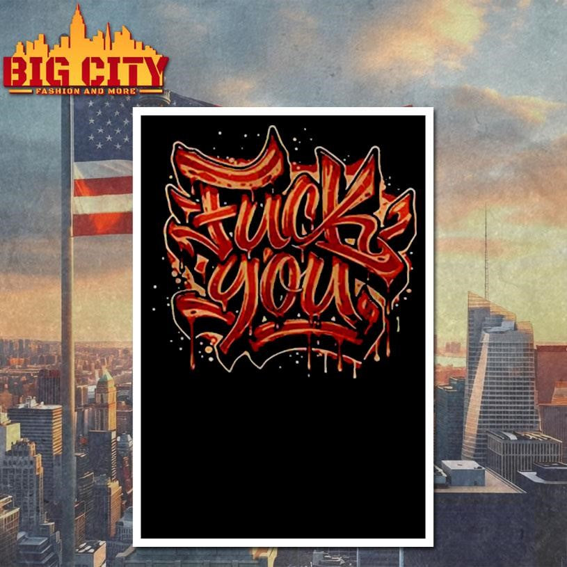 Fuck you bacon graffiti shirt