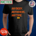 Funny Anybody. Anywhere. Anytime. Washington Commanders Football shirt