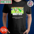 Funny Buckeye Bits Ohio State 977 wins and Notre Dame 962 rank second and fourth respectively shirt