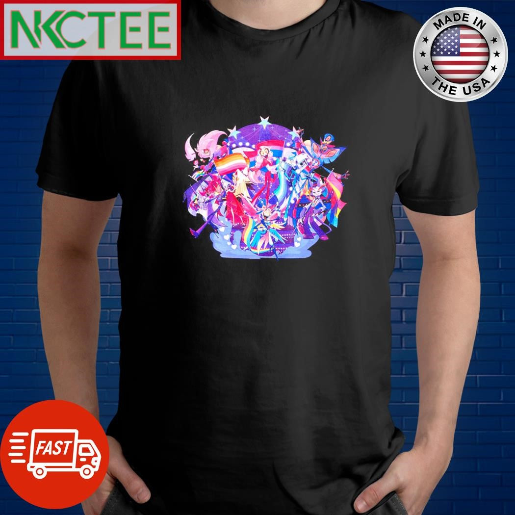Funny Hazbin Hotel Pride 2025 Cast shirt