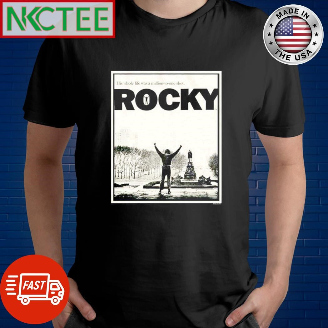 Funny His whole life was a million to one shot Rocky shirt
