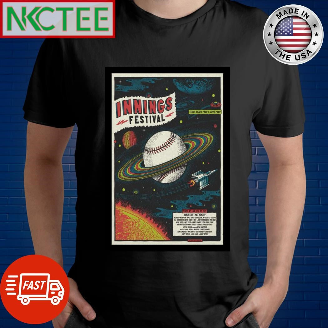 Funny Innings Festival At Tempe Beach Park &amp; Arts Park In Tempe AZ Feb 21-22 2025 Concert Poster Shirt