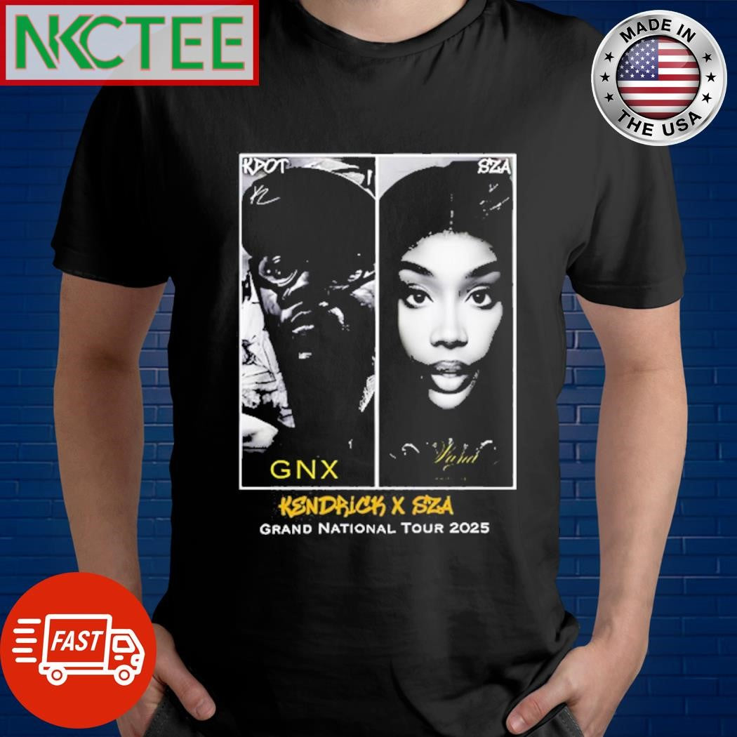 Funny Kendrick Lamar X Sza Grand National Tour 2025 Shirt