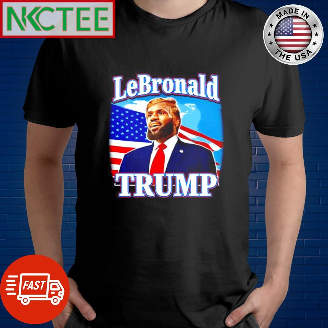 Funny Lebronald Trump US flag shirt