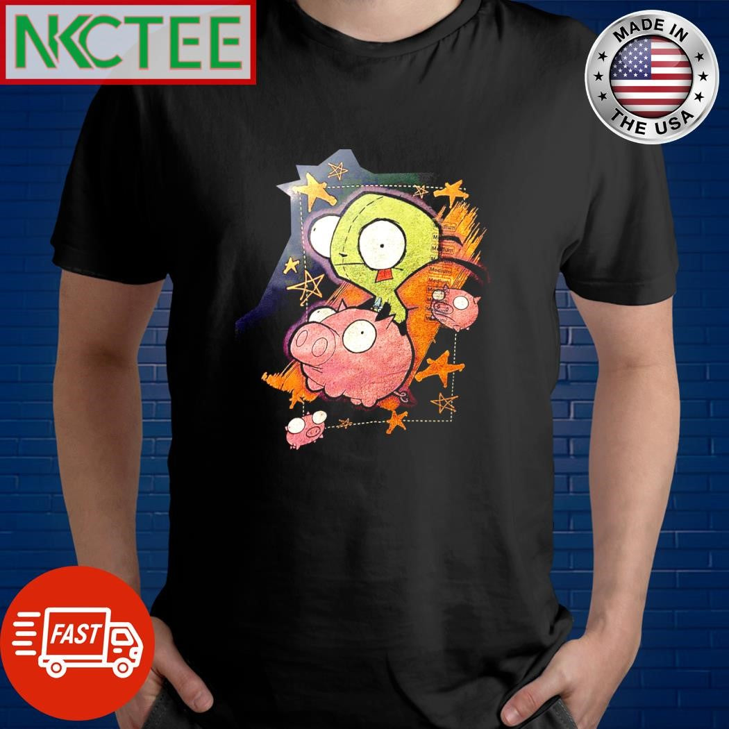 Funny Mad Engine Invader Zim stars shirt