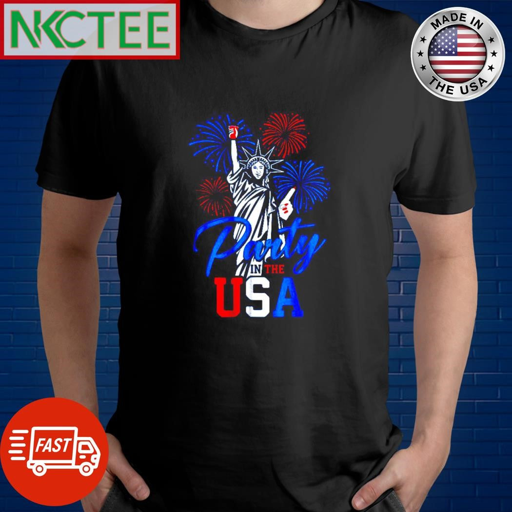 Funny Party in the USA firework Statue of Liberty shirt