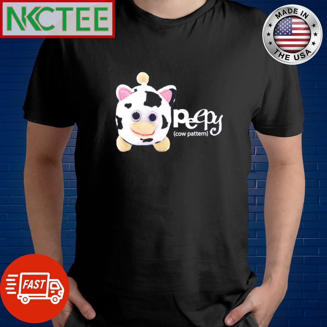 Funny Peepy cow pattern shirt