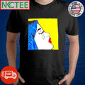 Funny Shein with Cartoon paint girl cries shirt