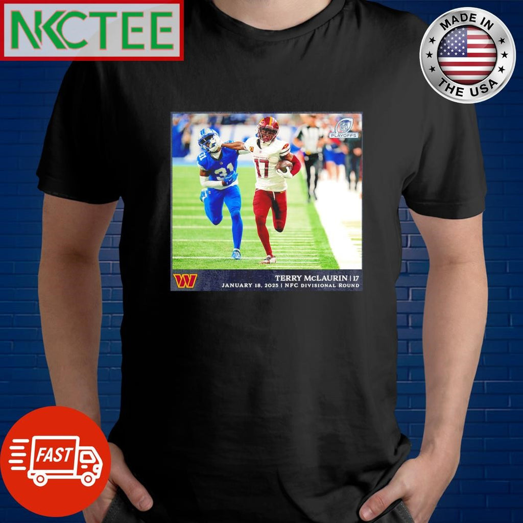Funny Terry McLaurin 17 Washington Commanders January 18 2025 NFC Divisional Round photo shirt