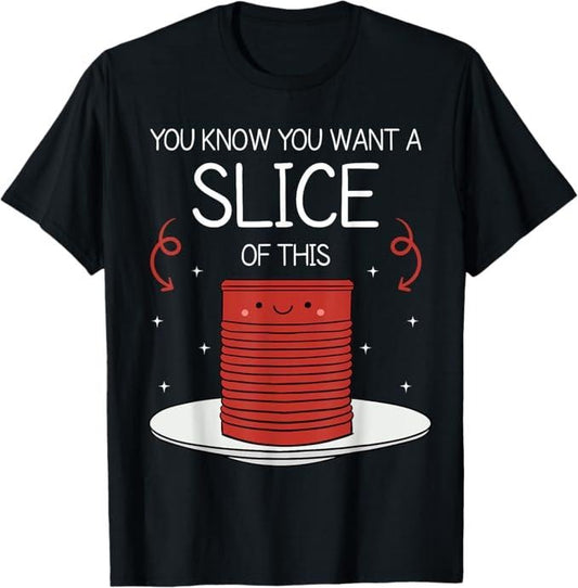 Funny Thanksgiving Shirts, Funny Thanksgiving Canned Cranberry Sauce T-Shirt - Menswear Top