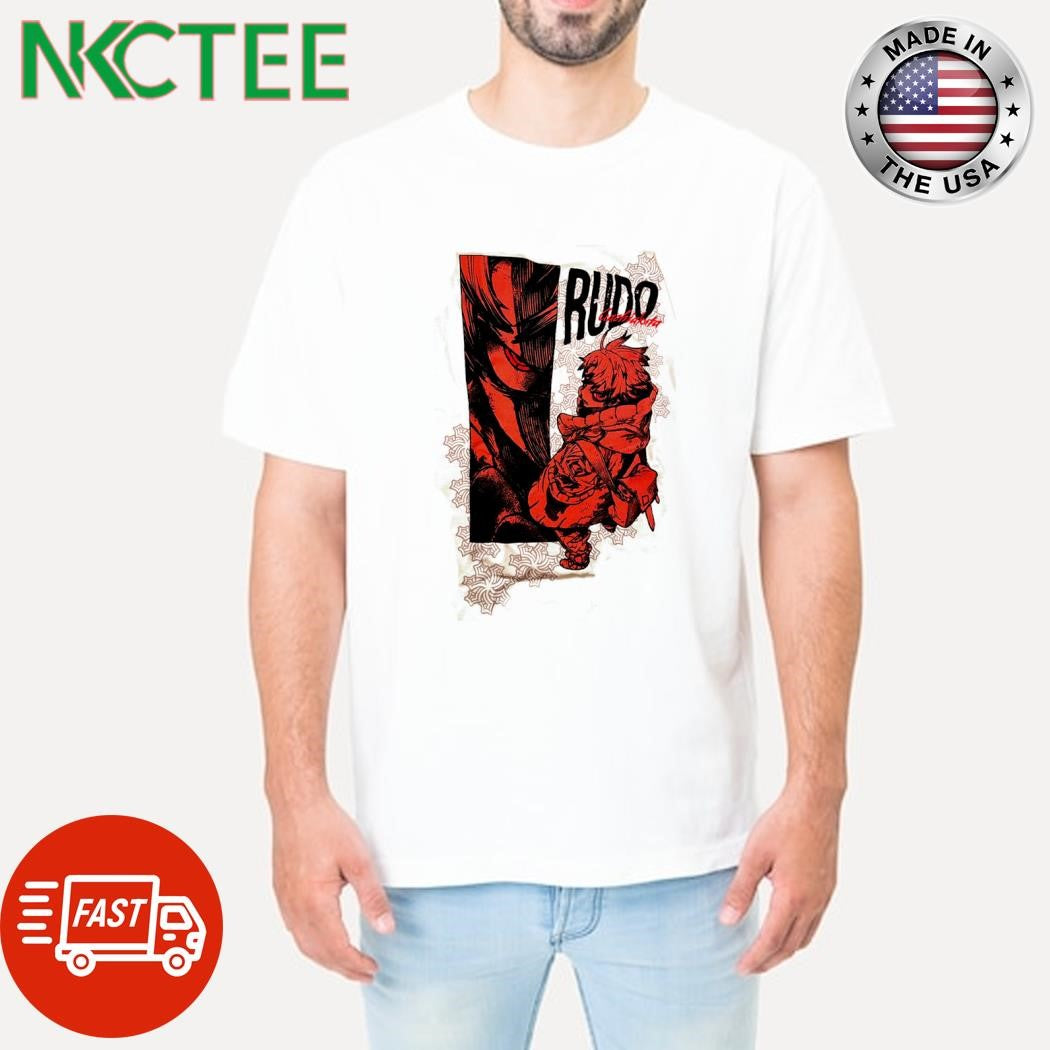 Gachiakuta Rudo Red Panel shirt