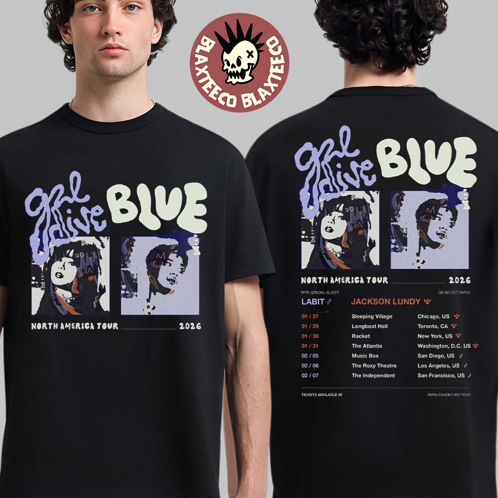 Galdive Blue North America Tour 2026 Schedule Dates Two Sided T-Shirt
