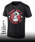 Garage beer every day is opening day circle baseball shirt