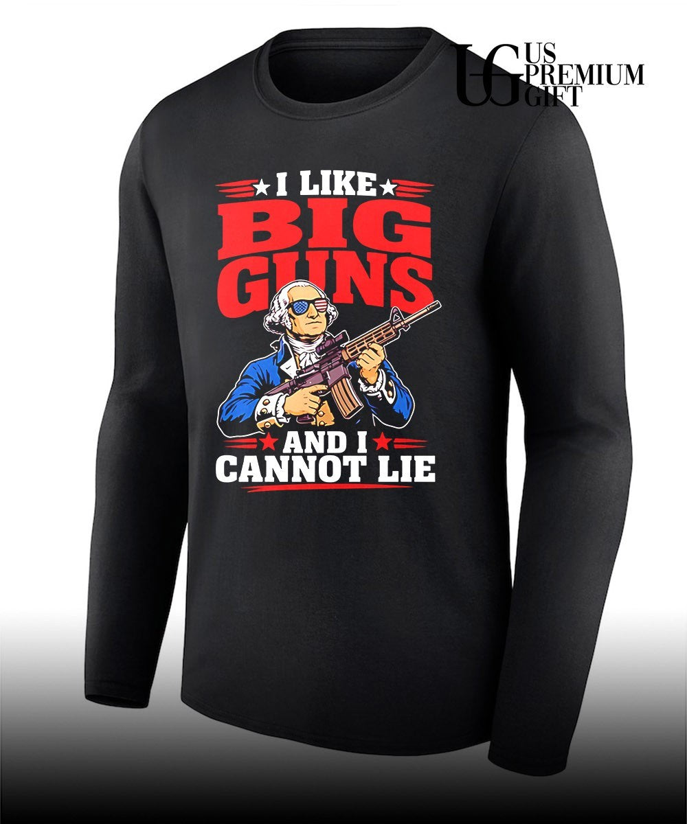 George Washington I like big guns and I cannot lie graphic shirt