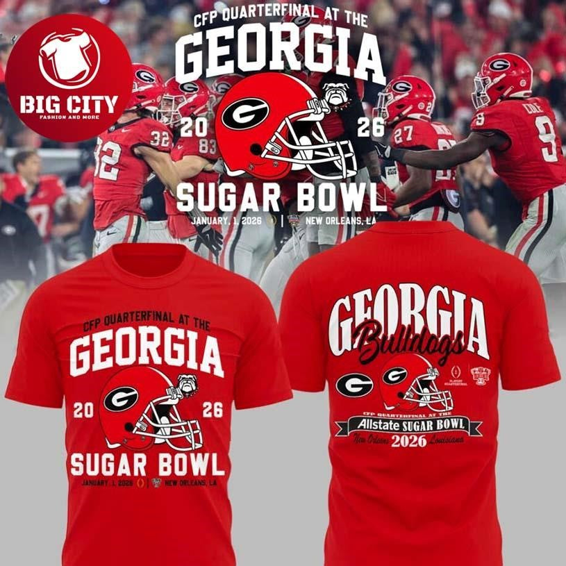 Georgia Bulldogs 2026 Sugar Bowl Two Sided Shirt