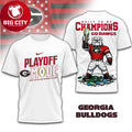 Georgia Bulldogs Playoff Mode Built To Be Champions Go Dawgs 2026 Two Sided Shirt