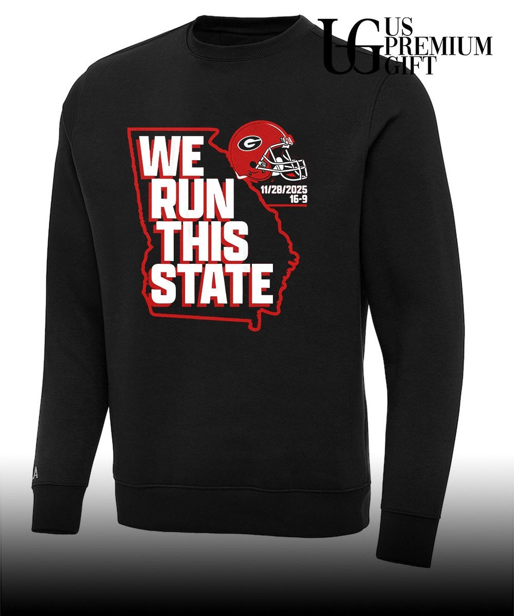 Georgia Bulldogs we run this state football 2025 graphic pride shirt