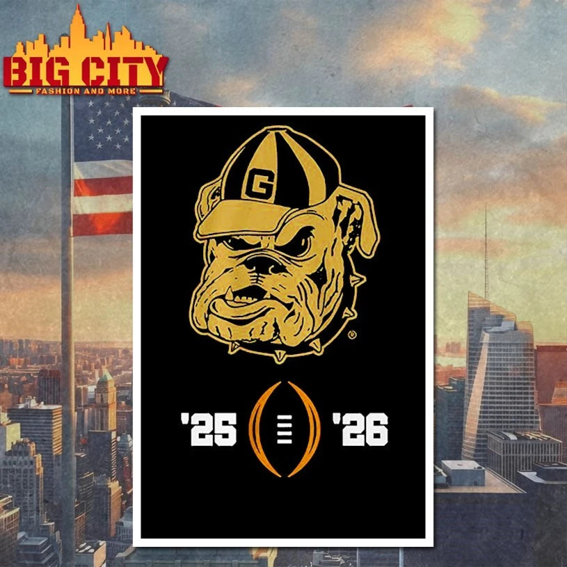 Georgia Football macos 2025-26 College Football Playoff shirt
