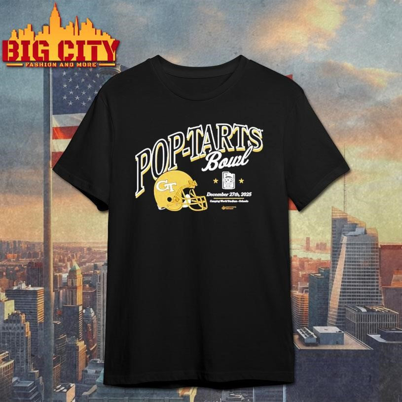 Georgia Tech Yellow Jackets 2025 Pop-Tarts Bowl helmet Shirt