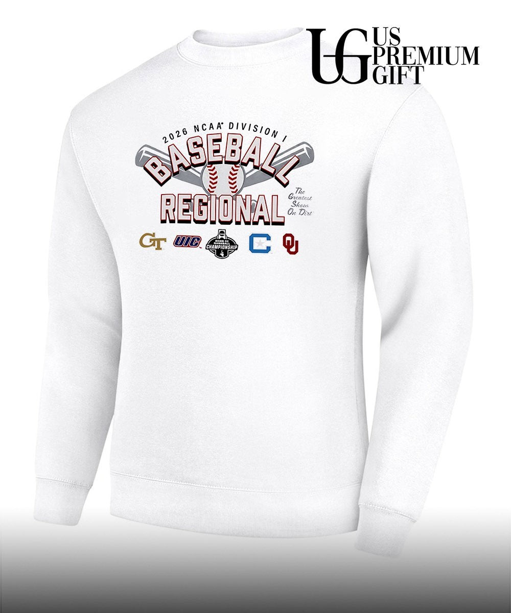 Georgia Tech Yellow Jackets and UIC Flames and Citadel Bulldogs and Oklahoma Sooners Baseball Regional Division I NCAA 2026 logo shirt