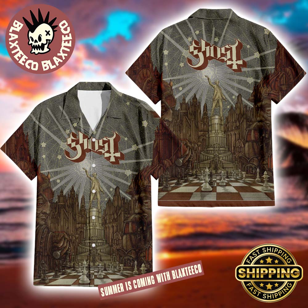 Ghost Band Popestar Album Cover Gift For Fans Summer 2025 Hawaiian Shirt