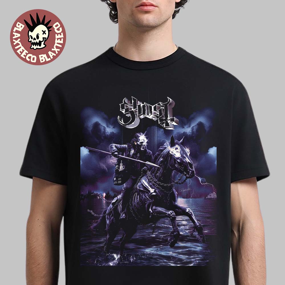 Ghost Papa V Perpetua Skeletour 2026 The Horsemen Art T-Shirt
