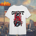 Ghost Racing Ghost Girl Red Flames Helmet Shirt