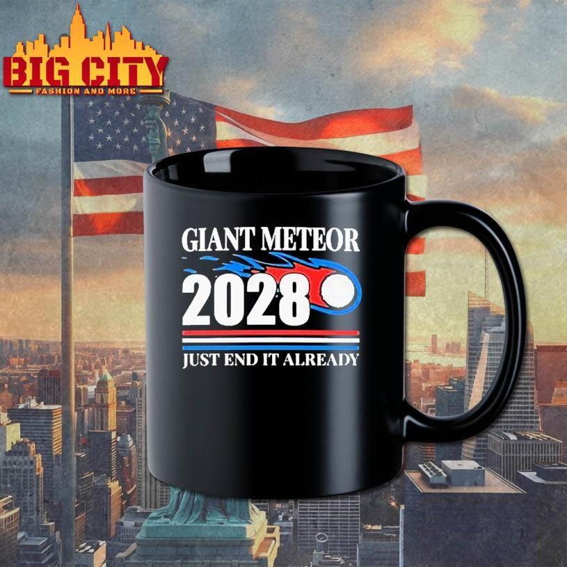 Giant Meteor 2028 Just End It Already Shirt