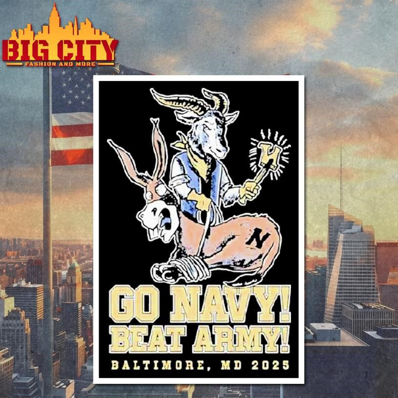 Go Navy Midshipmen Beat Army Black Knights Baltimore Md 2025 Shirt